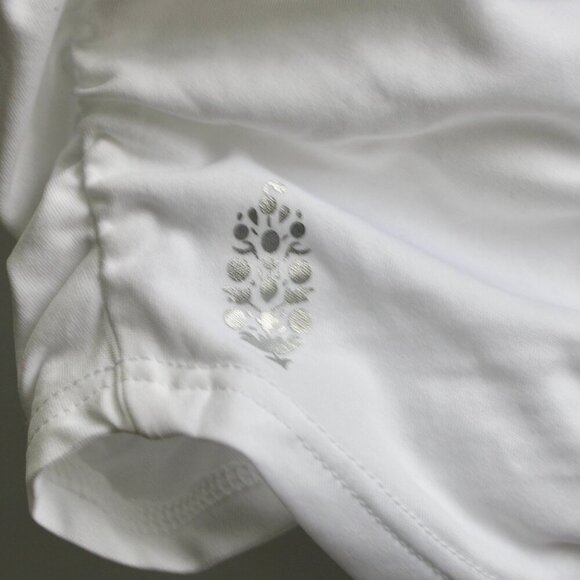 FP Movement Free People Women's Shirr Enough Tank Top - White Size Large - Picture 3 of 8